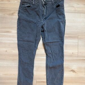 Abercrombie & Fitch Men's Dark Gray Straight Jeans